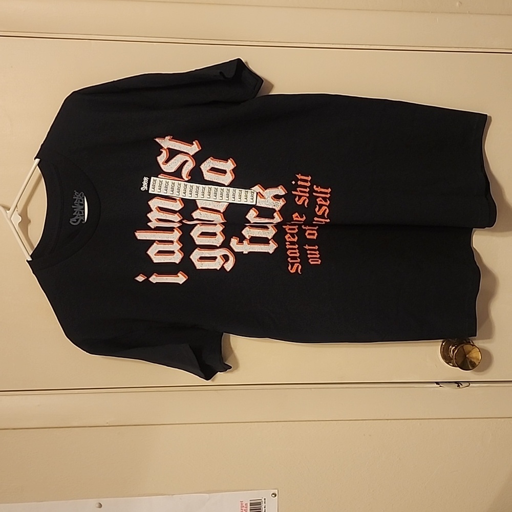 Large Graphic Tee Shirt "I Almost Gave A F***..." New w/o tag.